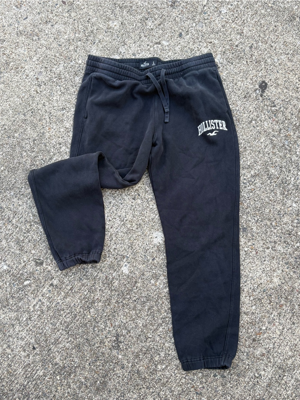 Hollister Black Logo Men's Sweatpants Joggers